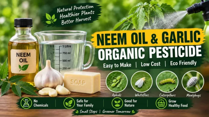 Neem Oil and Garlic Organic Pesticide - How to Prepare a Natural Pest Control Solution Neem Oil and Garlic Organic Pesticide - How to Prepare a Natural Pest Control Solution