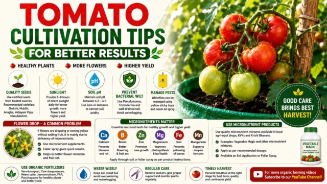 Tomato Cultivation Tips Infographic