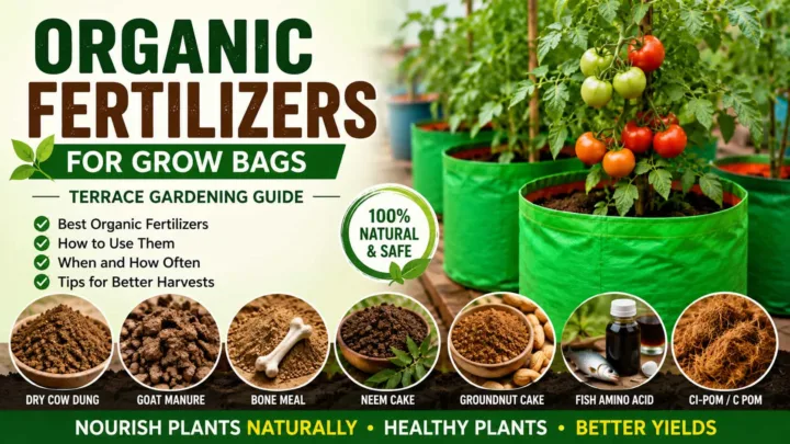Organic fertilizers for grow bags and terrace vegetable gardening Organic fertilizers for grow bags and terrace vegetable gardening